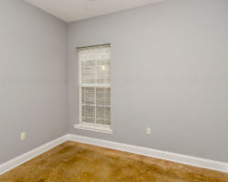 Guest bedroom in the Magnolia Meadows Townhomes