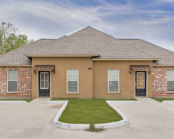Exterior view of the Magnolia Meadows townhouse