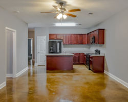 Full view of the custom kitchen at Magnolia Meadows