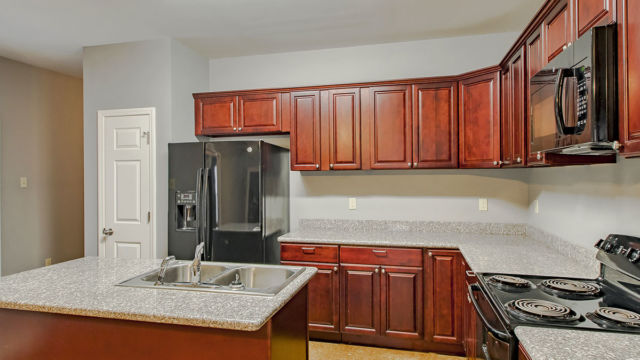 Kitchen area of the townhomes in Magnolia Meadows