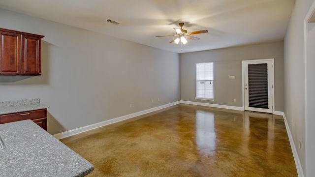 Full living area in the Magnolia Meadows Town houses